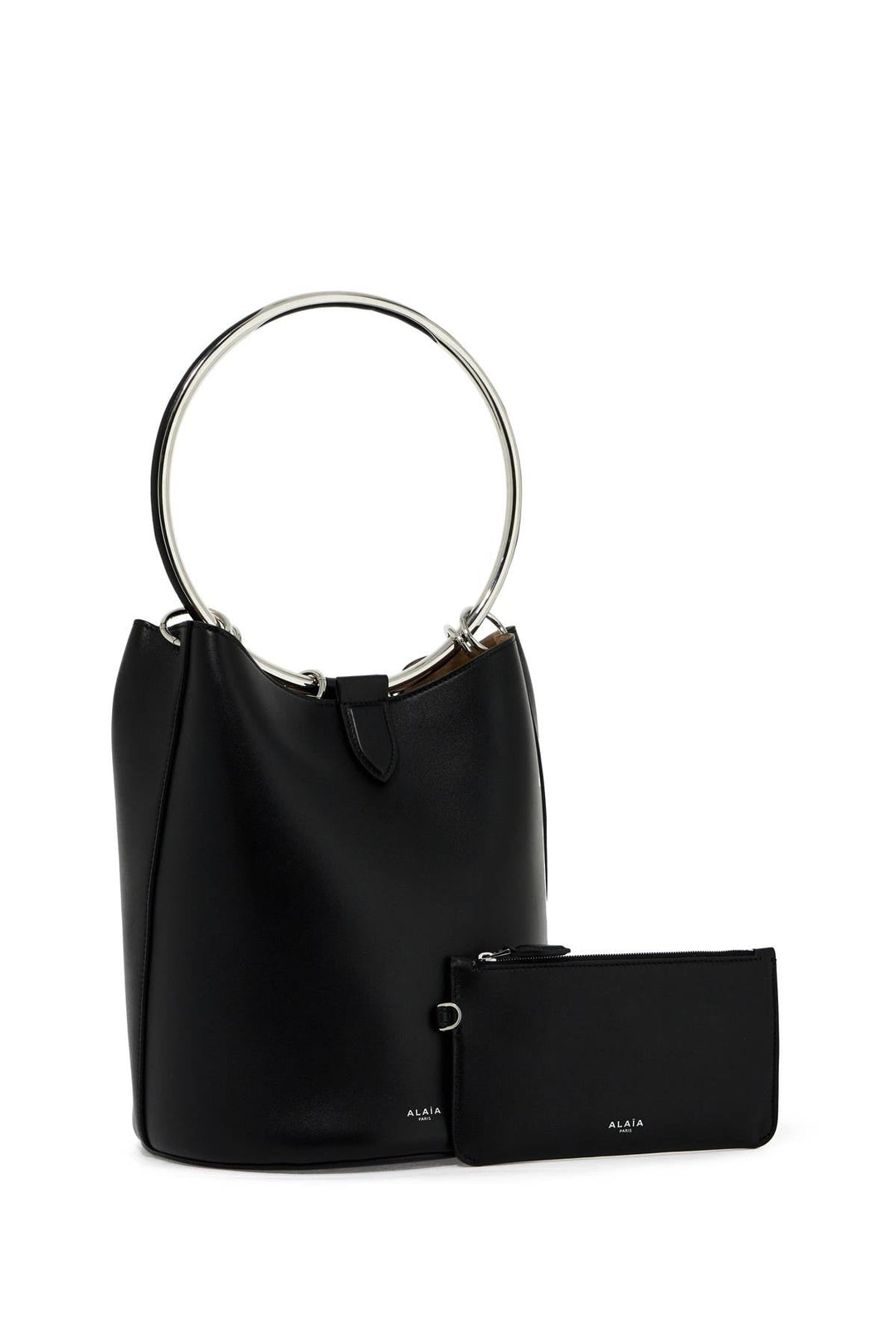 Bags - Alaia Leather Ring Bucket Bag With Lar Design - 242449ABS000006 - 999 - os - Ask Me Wear