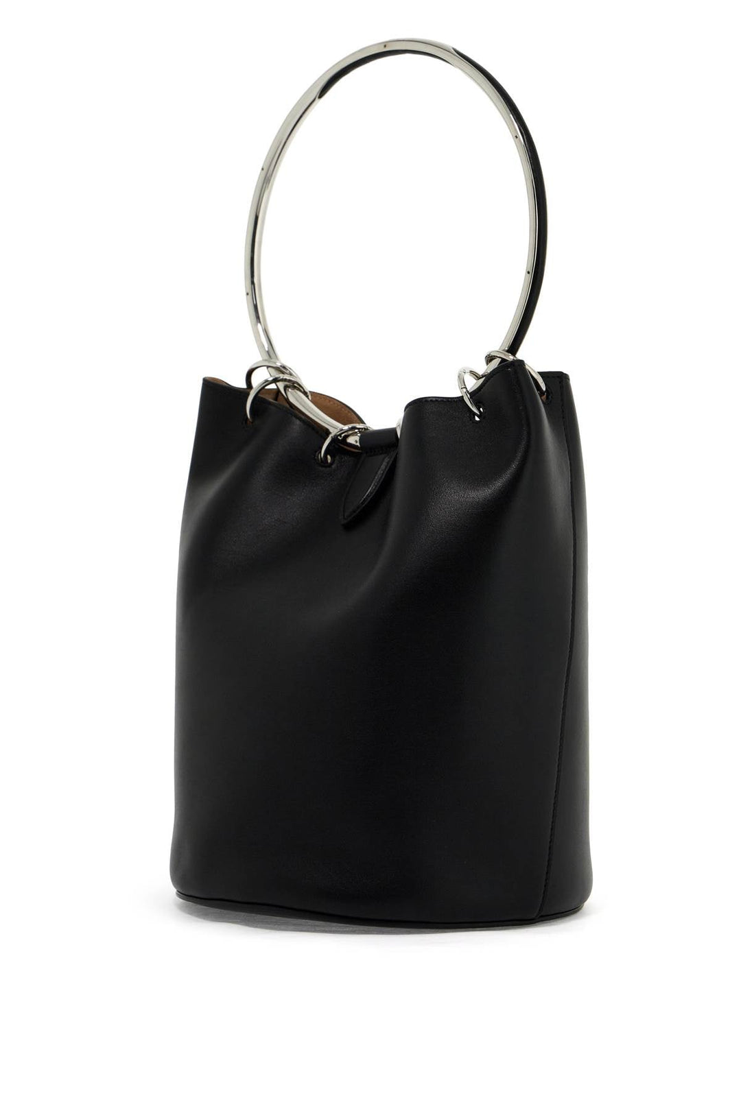 Bags - Alaia Leather Ring Bucket Bag With Lar Design - 242449ABS000006 - 999 - os - Ask Me Wear