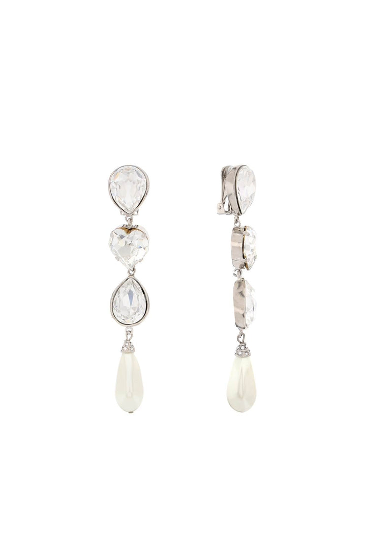 Earrings - Alessandra Rich Crystal Dangle Earrings - 232368ABG000010 - 0001 - os - Ask Me Wear