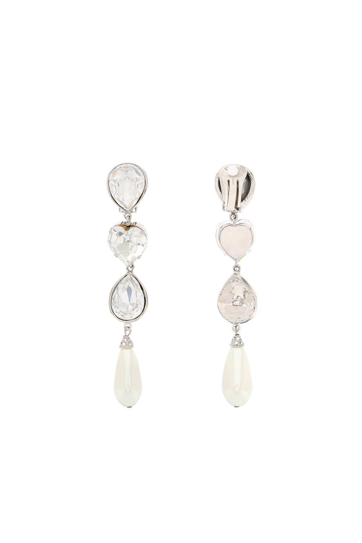 Earrings - Alessandra Rich Crystal Dangle Earrings - 232368ABG000010 - 0001 - os - Ask Me Wear