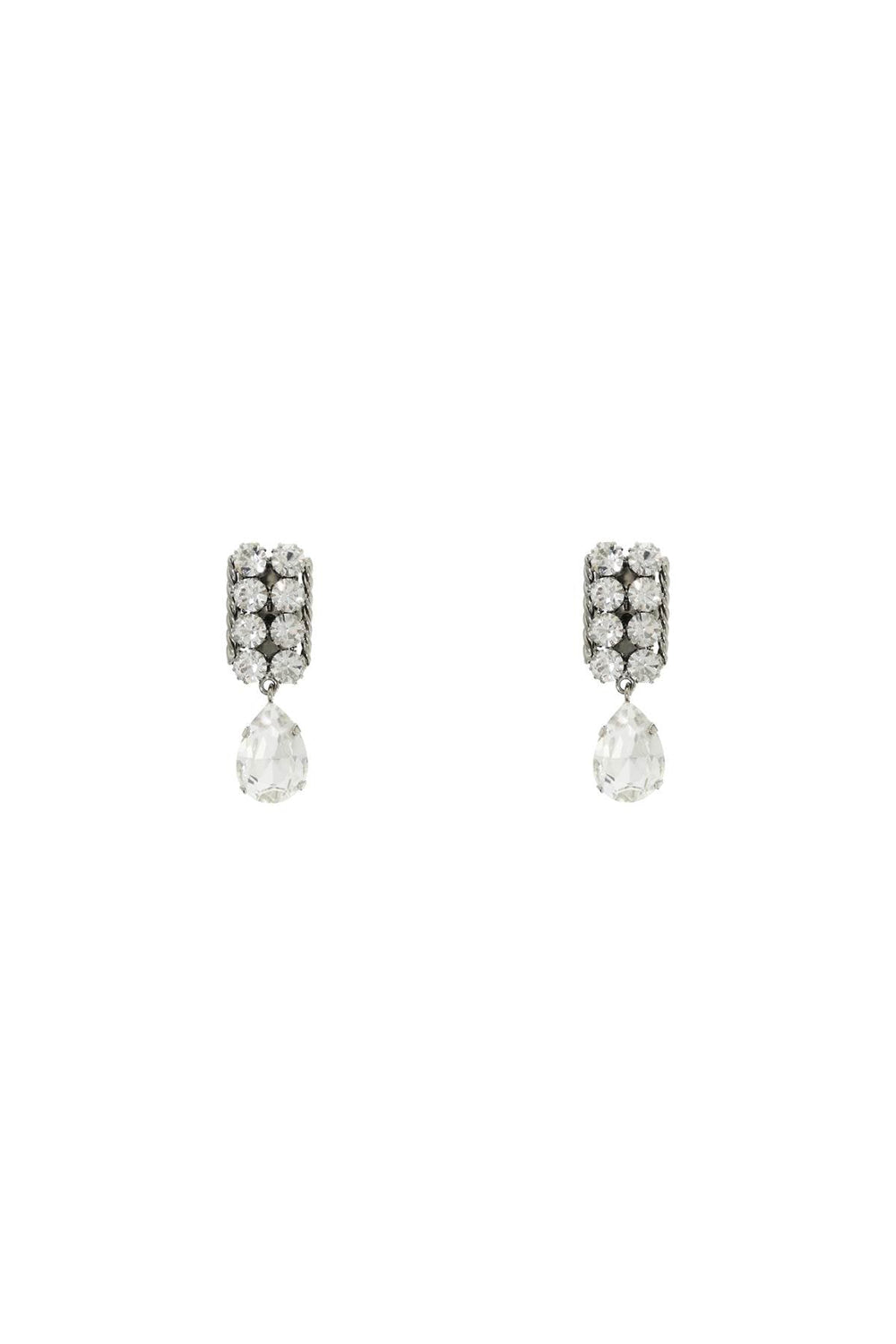 Earrings - Alessandra Rich Dangling Clip - On Earrings - 242368ABG000001 - 0001 - os - Ask Me Wear