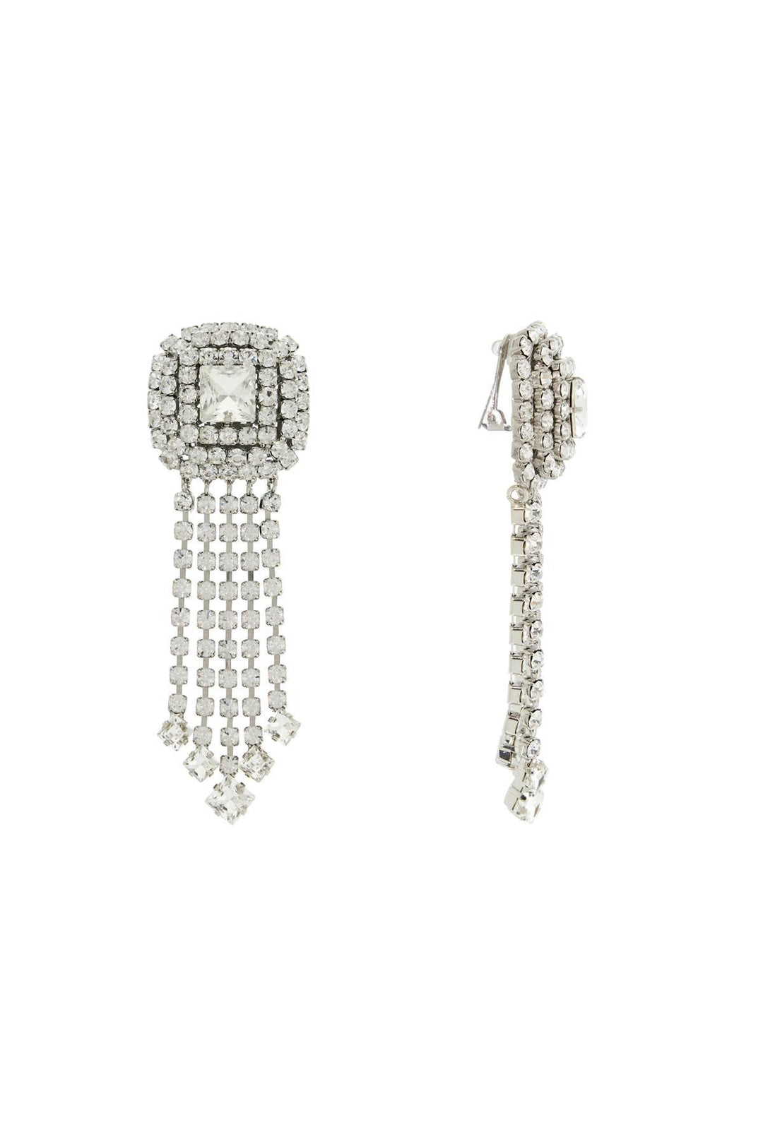 Earrings - Alessandra Rich Dangling Clip - On Earrings - 242368ABG000008 - 0001 - os - Ask Me Wear