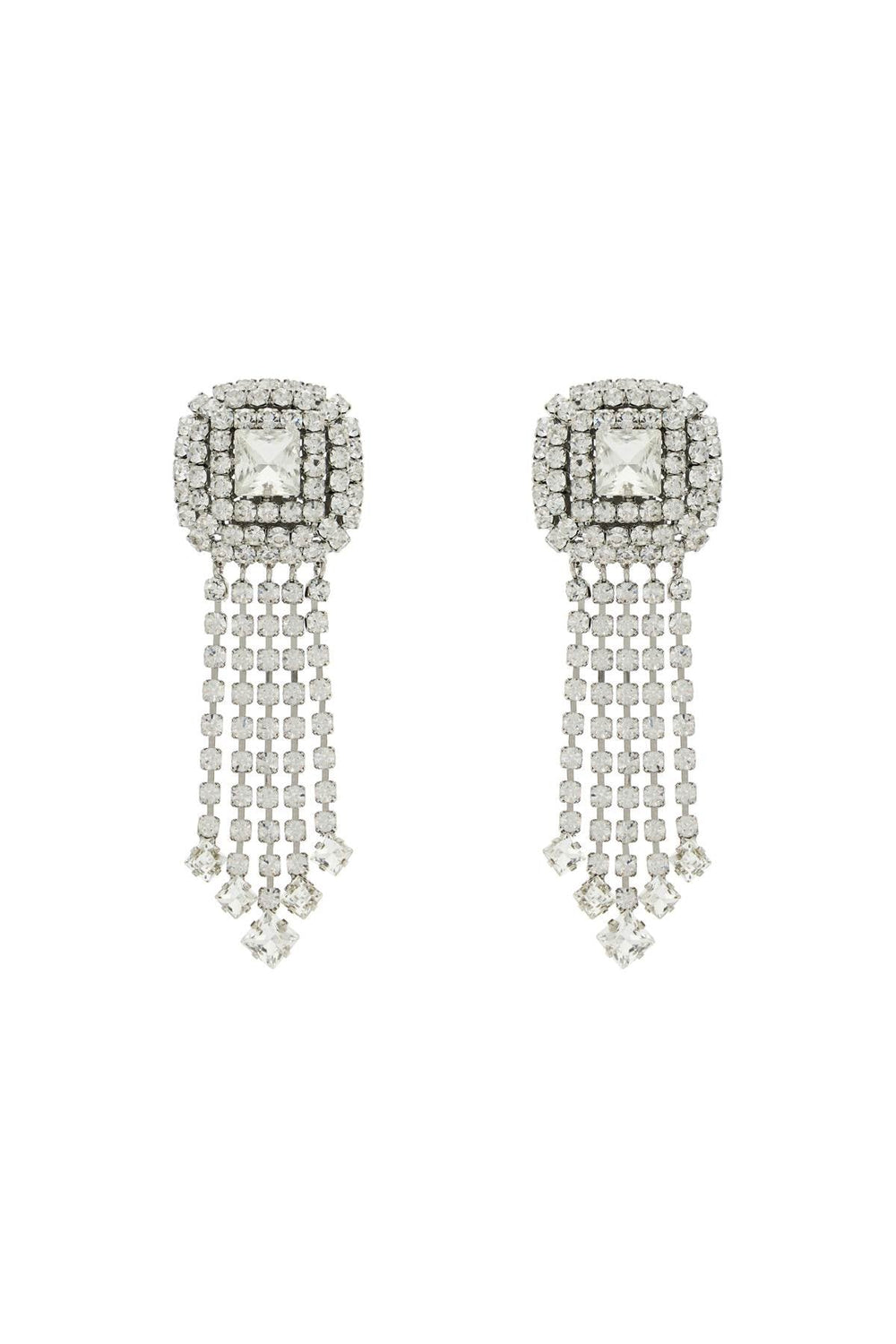 Earrings - Alessandra Rich Dangling Clip - On Earrings - 242368ABG000008 - 0001 - os - Ask Me Wear