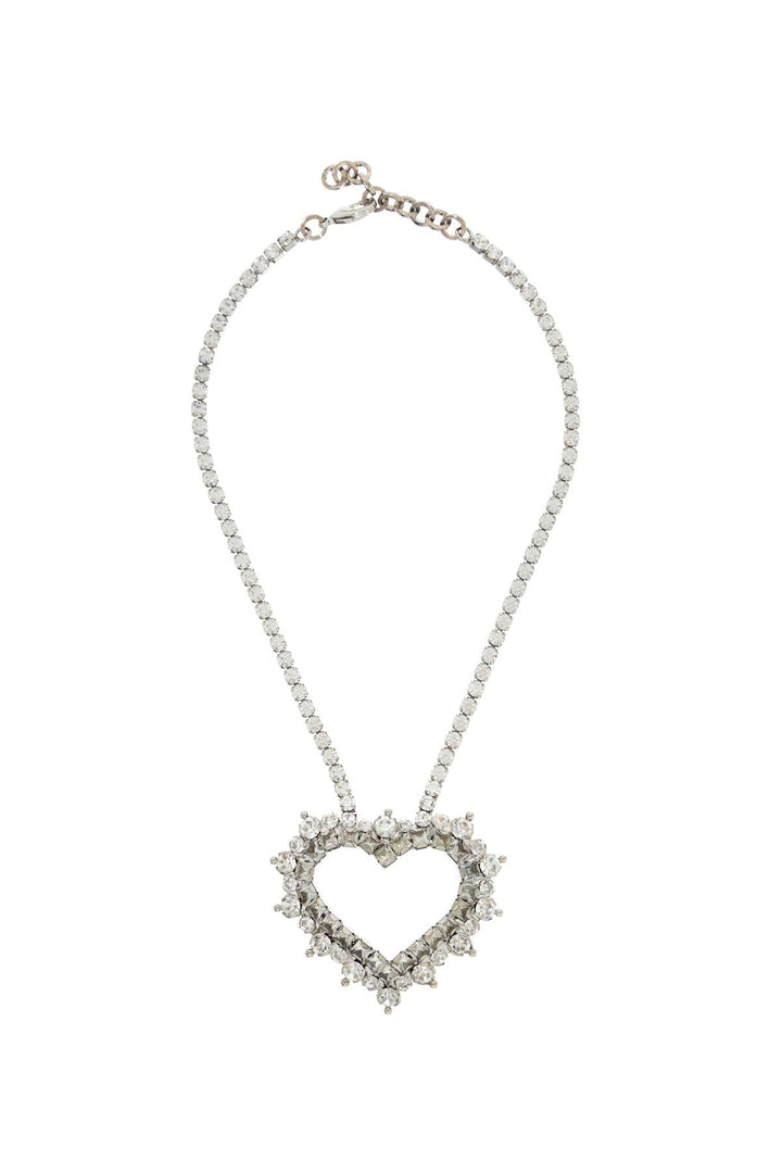 Necklaces & Pendants - Alessandra Rich Necklace With Heart Pendant - 242368ABG000002 - 0001 - os - Ask Me Wear