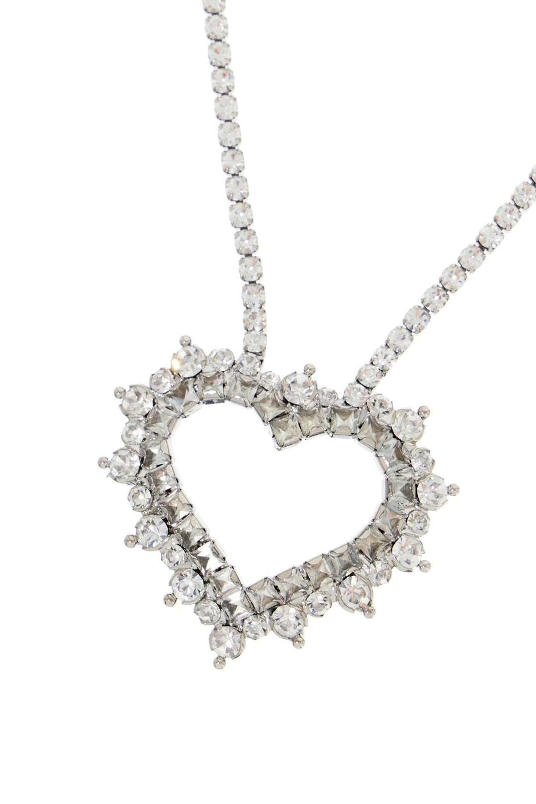 Necklaces & Pendants - Alessandra Rich Necklace With Heart Pendant - 242368ABG000002 - 0001 - os - Ask Me Wear