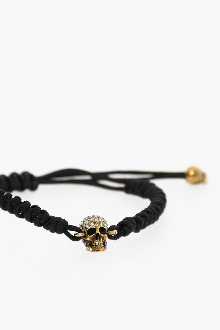 Other - Alexander McQueen Adjustable PAVE SKULL Bracelet with Rhinestone Charm - 8107729420 - Ask Me Wear