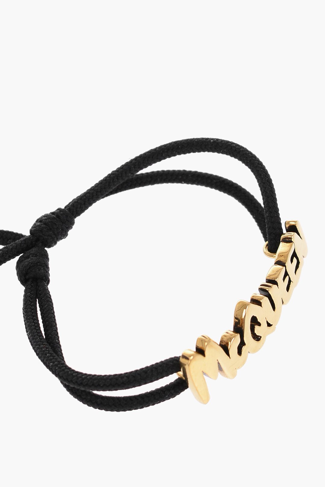 Other - Alexander McQueen Adjustable Rope GRAFFITI Bracelet with Golden Effect Logo - 8107729403 - Ask Me Wear