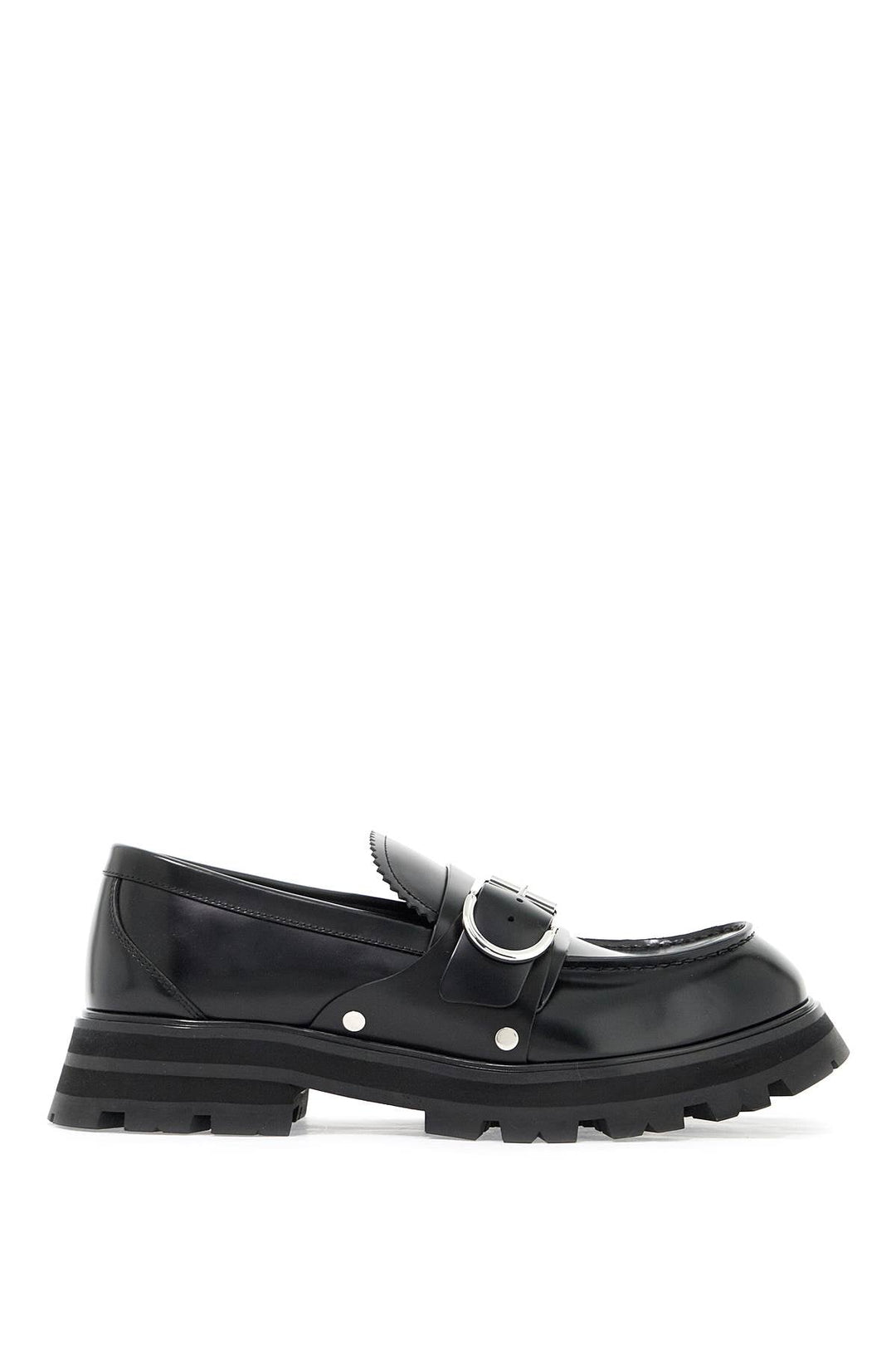 Shoes - Alexander Mcqueen Brushed Leather Wander Loafers For - 242527LMO000002 - 1081S - 40 - Ask Me Wear