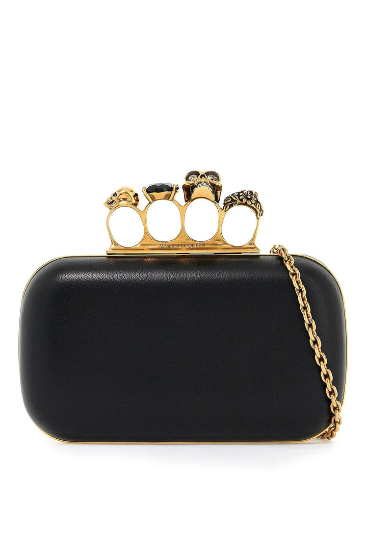 Bags - Alexander Mcqueen Chain Clutch With Knuckle - 242527ABS000005 - 1000 - os - Ask Me Wear