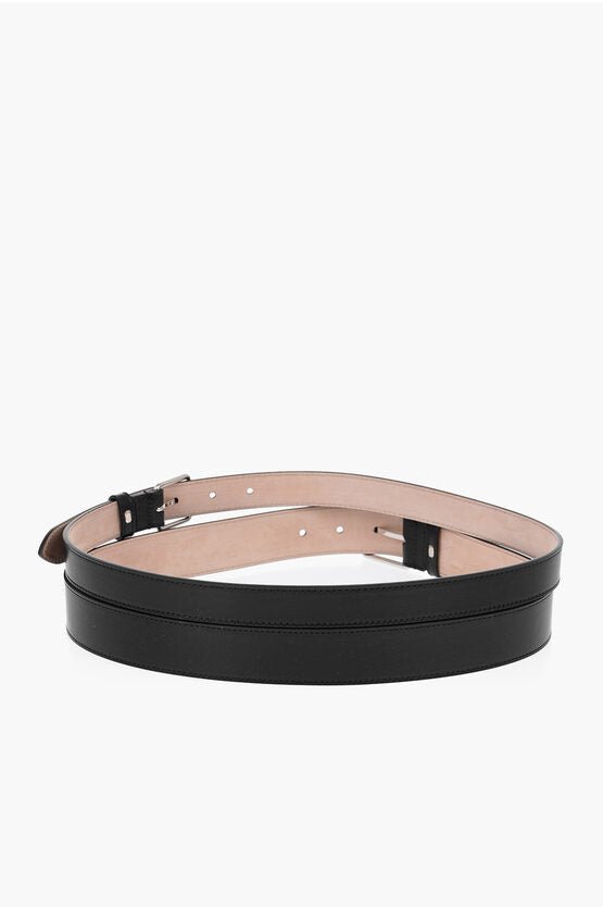 Accessories - Belts - Alexander McQueen Double Leather Belt 60mm - 2116705491925 - Ask Me Wear