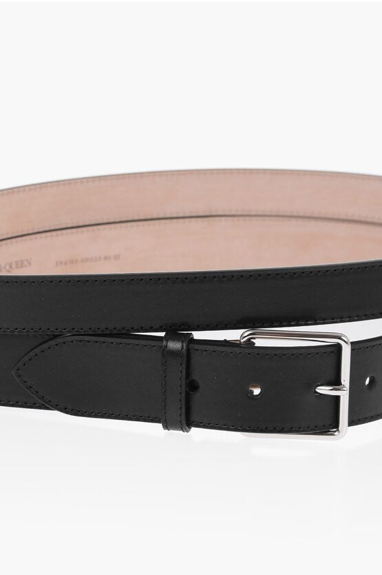 Accessories - Belts - Alexander McQueen Double Leather Belt 60mm - 2116705491925 - Ask Me Wear