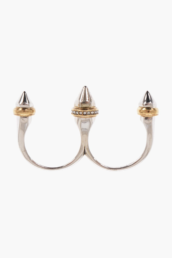 Other - Alexander McQueen Double Ring with Studs - 8110655381 - Ask Me Wear