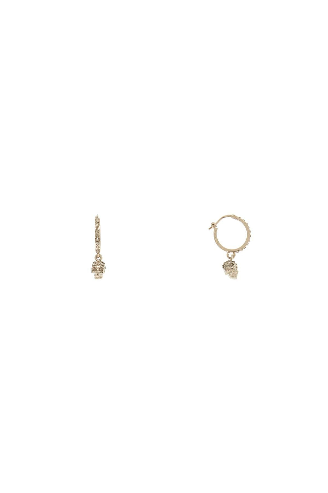 Earrings - Alexander Mcqueen Earrings With Hoopskull - Shaped - 242527AGL000001 - 7286G - os - Ask Me Wear