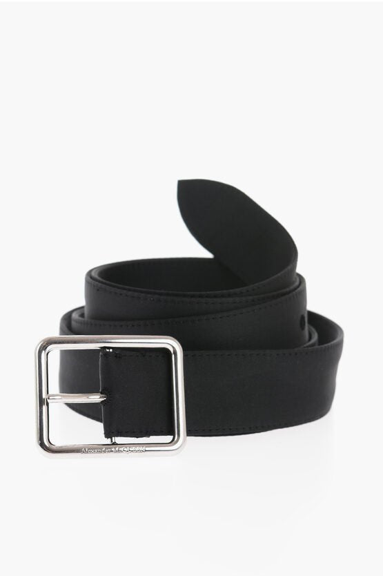 Accessories - Belts - Alexander McQueen Fabric Belt with Embossed Logo - GC120230700191 - Ask Me Wear