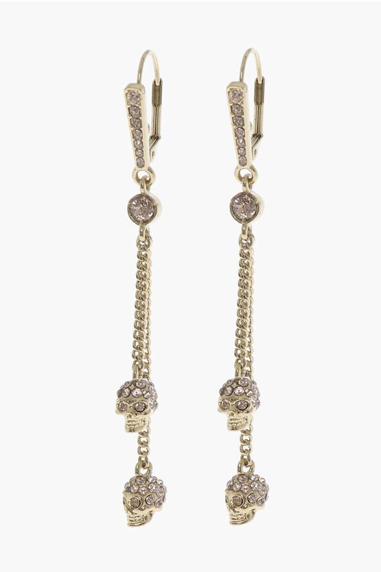 Earrings - Alexander McQueen Golden - Effect Earrings with Rhinestone - 8085950101 - Ask Me Wear