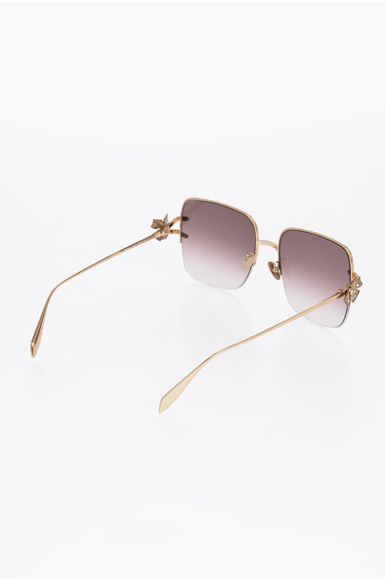 Accessories - Sunglasses - Alexander McQueen Gradient Lens Sunglasses with Rhinestone - 901612589503 - Ask Me Wear