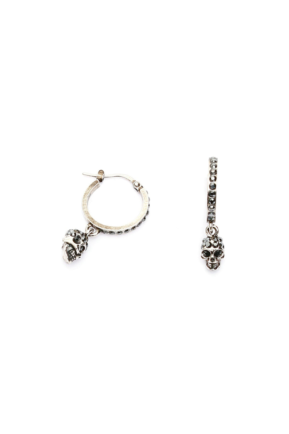 Earrings - Alexander Mcqueen Hoop Earrings With Skull Pendant - 242527AGL000003 - 1177J - os - Ask Me Wear