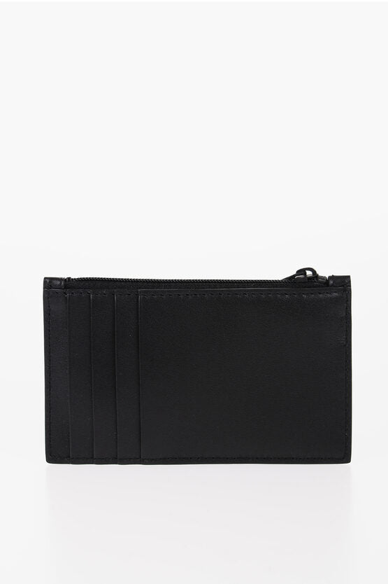 Accessories - Wallets & Card Holders - Alexander McQueen Leather Card Holder With Front - Logo - 8102370903 - Ask Me Wear