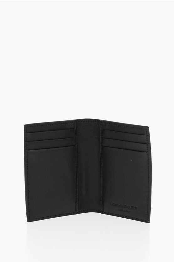 Accessories - Wallets & Card Holders - Alexander McQueen Leather Card Holder with Logo - GC120240600373 - Ask Me Wear