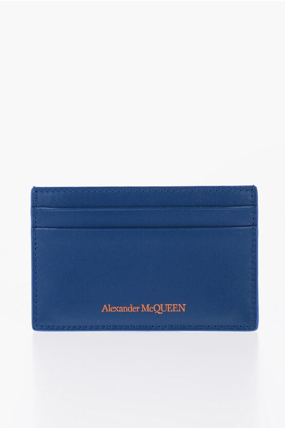 Accessories - Wallets & Card Holders - Alexander McQueen Leather Solid Color Card Holder - GC120240600346 - Ask Me Wear