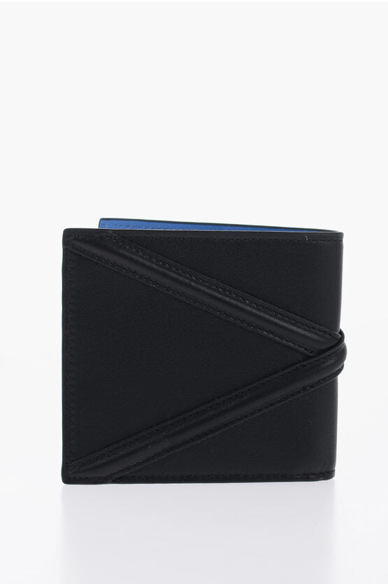 Accessories - Wallets & Card Holders - Alexander McQueen Leather Wallet with Contrasting Inner - 8112278916 - Ask Me Wear