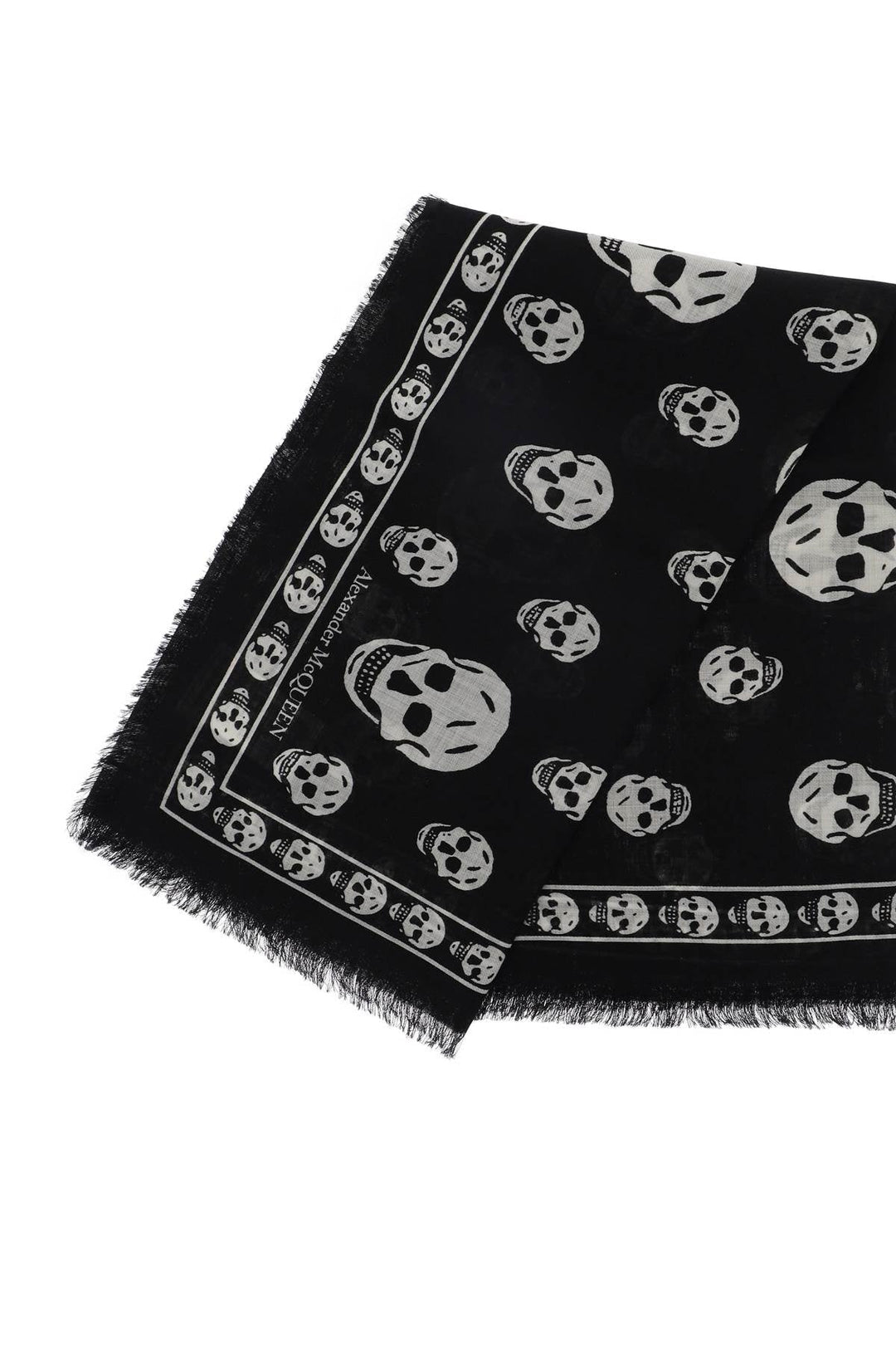 Other - Alexander Mcqueen Light Wool Skull Scarf - 241527AFO000001 - 1078 - os - Ask Me Wear