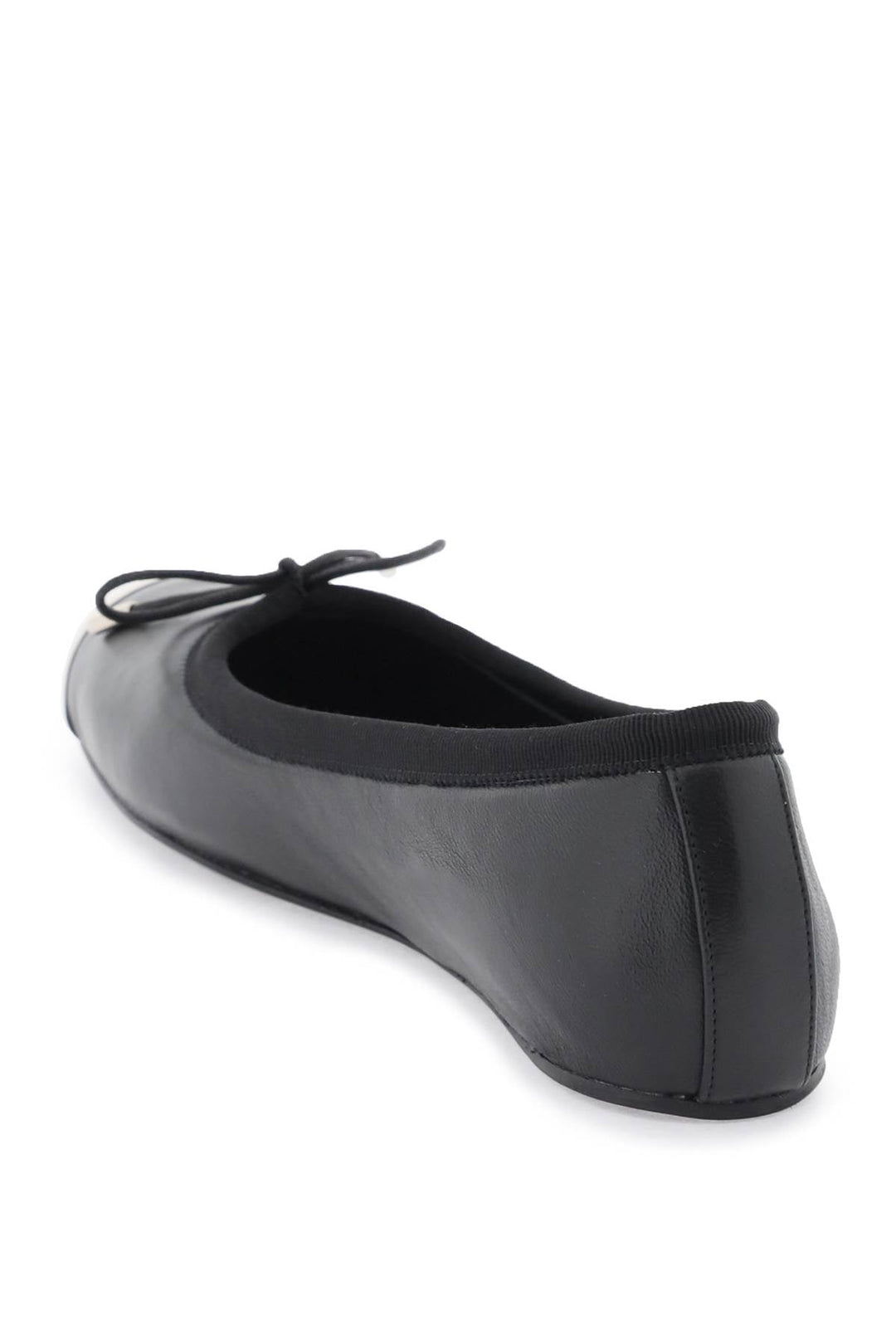 Shoes - Alexander Mcqueen Nappa Leather Ballet Flats With Metallic Toe - 232527NFL000001 - 1081B - 36 - Ask Me Wear