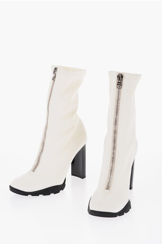 Alexander McQueen - Other - Alexander McQueen Shiny Heel Full Zip Sock Booties 11cm - 8102767595 - Ask Me Wear