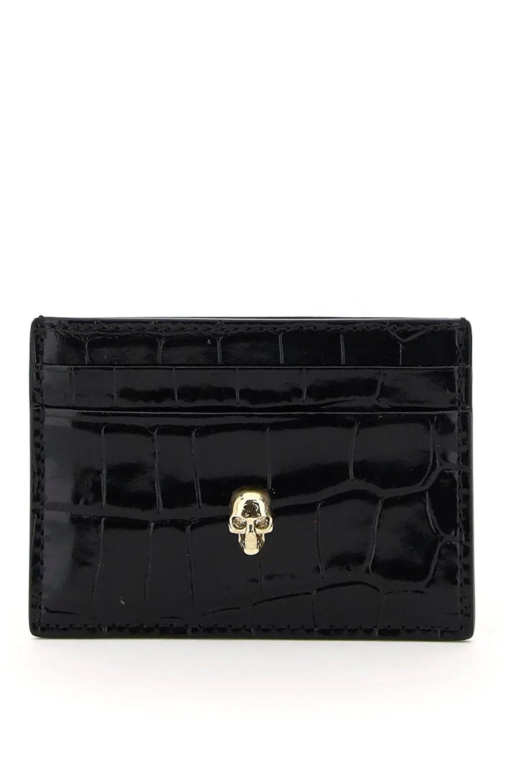 Bags - Alexander Mcqueen Skull Card Holder - 232527APC000003 - 1050B - os - Ask Me Wear