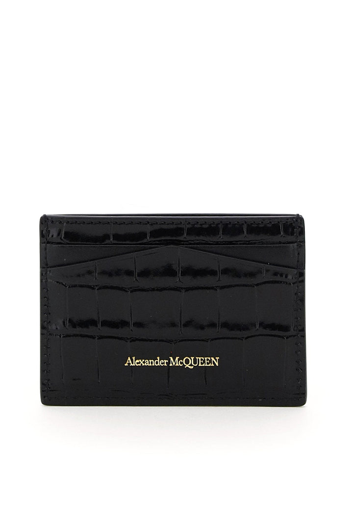 Bags - Alexander Mcqueen Skull Card Holder - 241527APC000003 - 1050B - os - Ask Me Wear