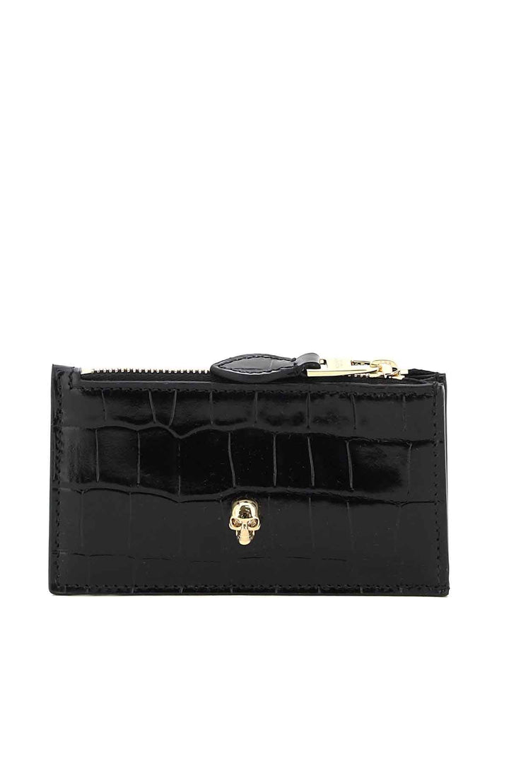 Bags - Alexander Mcqueen Skull Card Holder Pouch - 241527APC000001 - 1050B - os - Ask Me Wear