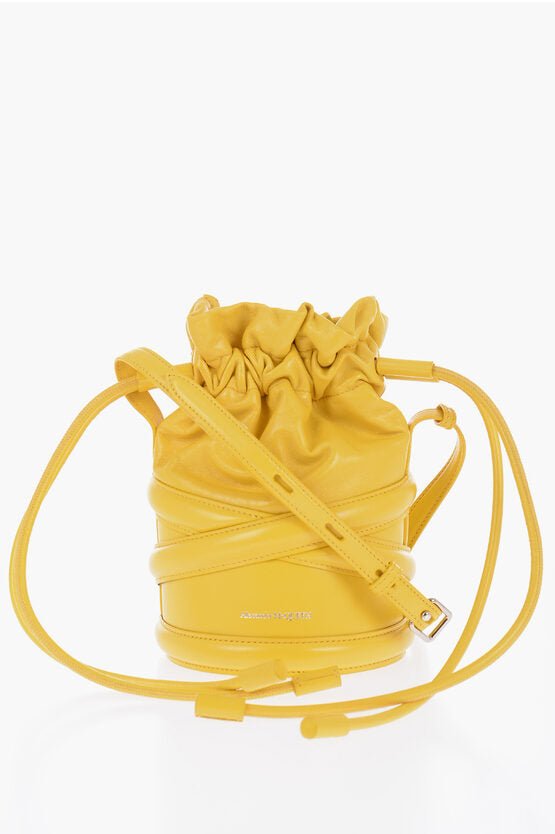 Rings - Alexander McQueen SOFT CURVE Bucket Bag with Drawstring - 900746208053 - Ask Me Wear