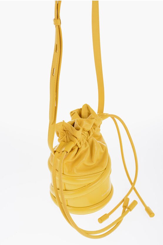 Rings - Alexander McQueen SOFT CURVE Bucket Bag with Drawstring - 900746208053 - Ask Me Wear