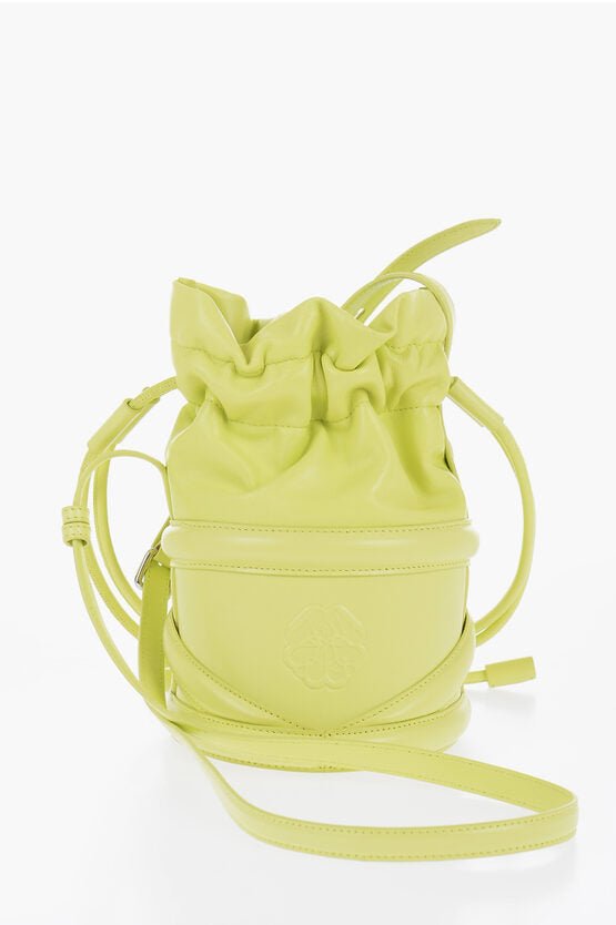 Rings - Alexander McQueen SOFT CURVE Bucket Bag with Drawstring - 901619193449 - Ask Me Wear