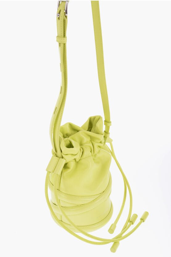 Rings - Alexander McQueen SOFT CURVE Bucket Bag with Drawstring - 901619193449 - Ask Me Wear