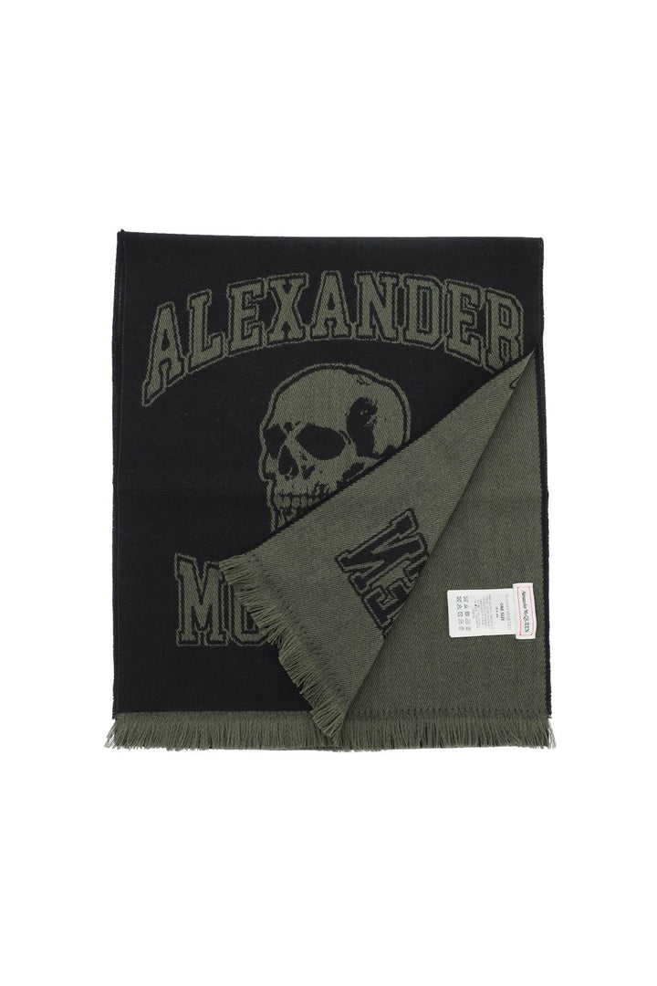 Other - Alexander Mcqueen Varsity Logo Wool Scarf - 241527FSC000001 - 1066K - os - Ask Me Wear