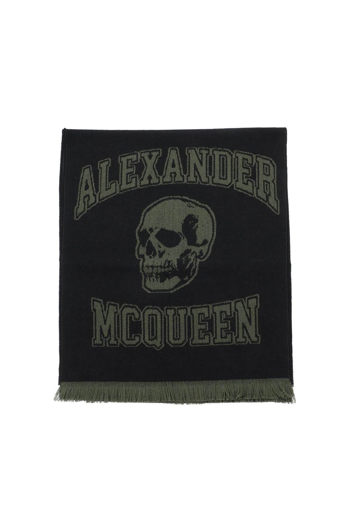 Other - Alexander Mcqueen Varsity Logo Wool Scarf - 241527FSC000001 - 1066K - os - Ask Me Wear