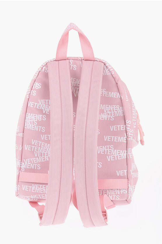 Vetements All-Over Logo Printed Nylon Backpack