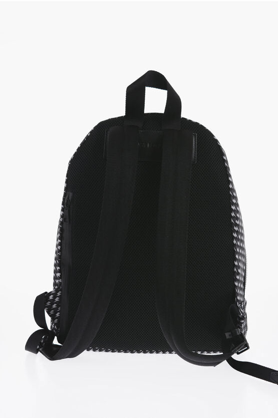 Neil Barrett All-Over Thunderbolt Printed Fabric Backpack