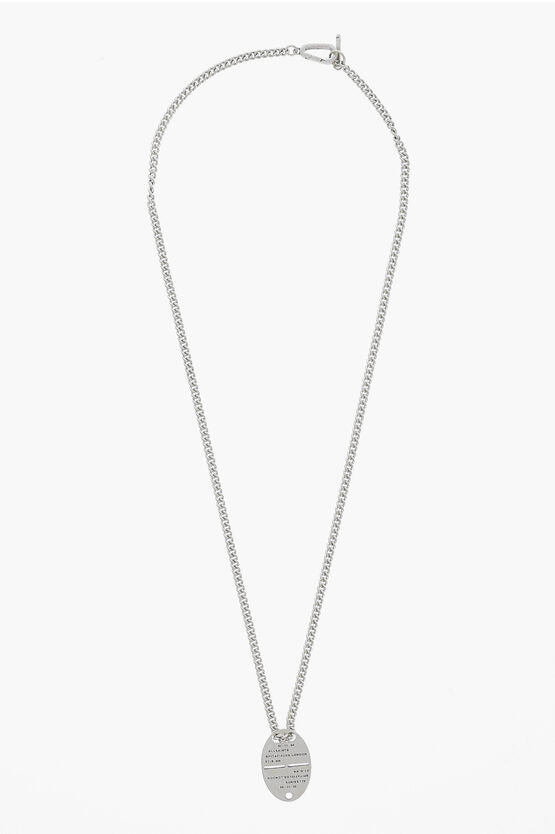 Necklace - AllSaints Silver Necklace with Pendant - 1200122221645 - Ask Me Wear