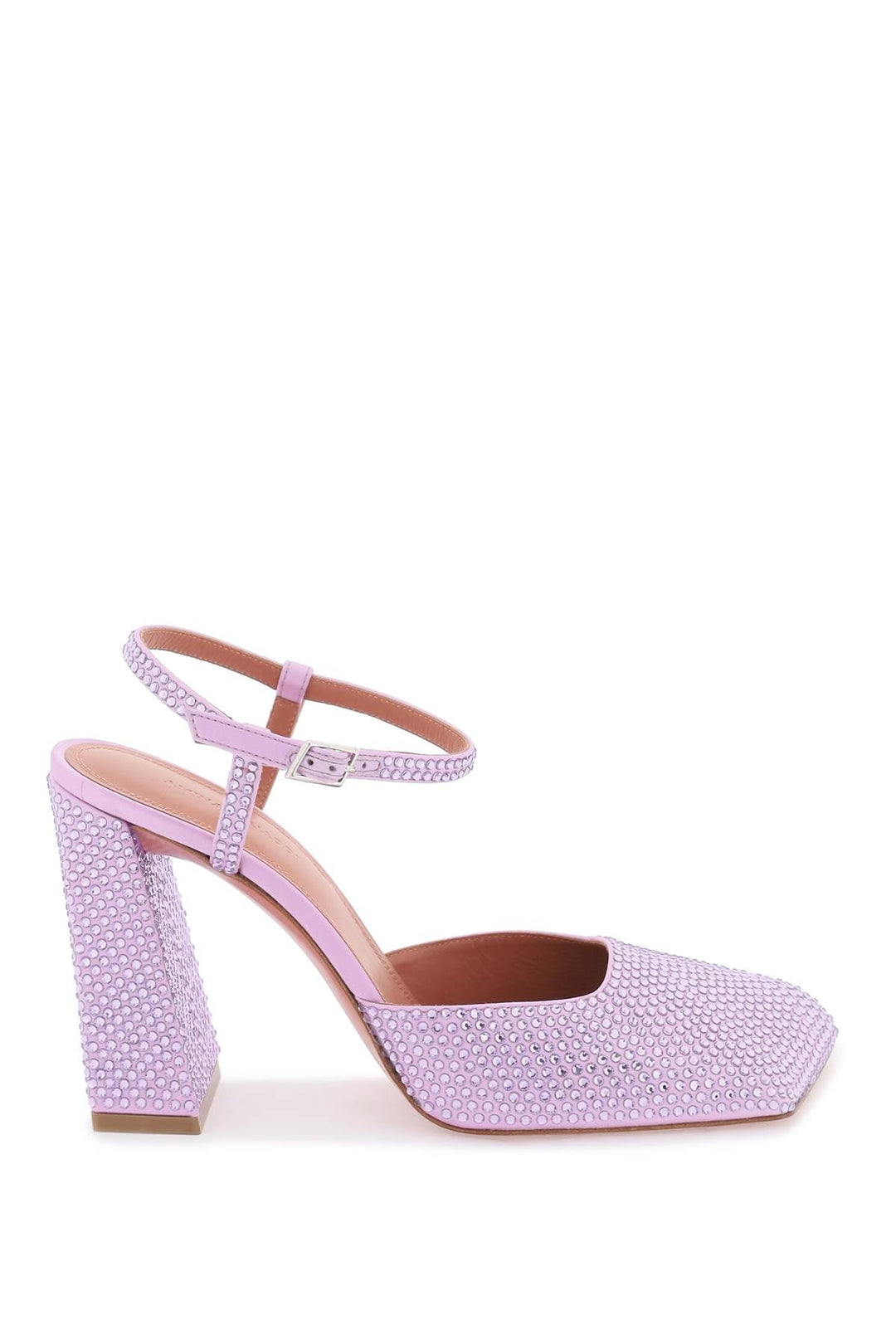 Shoes - Amina Muaddi Charlotte Pumps With Crystals - 241729NDE000009 - VIOLE - 36 - Ask Me Wear