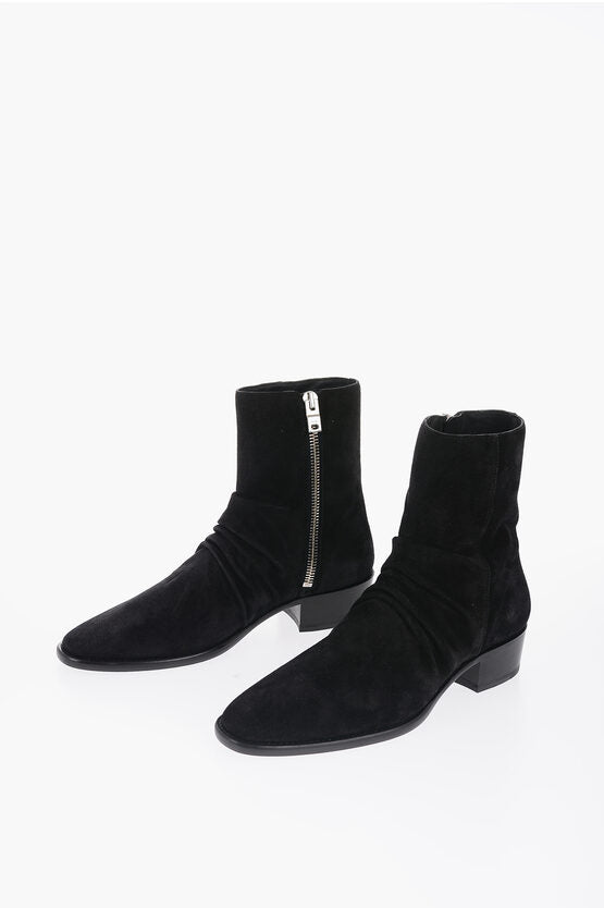 Shoes - Amiri Suede Leather STACK Boots - 191846188196 - Ask Me Wear