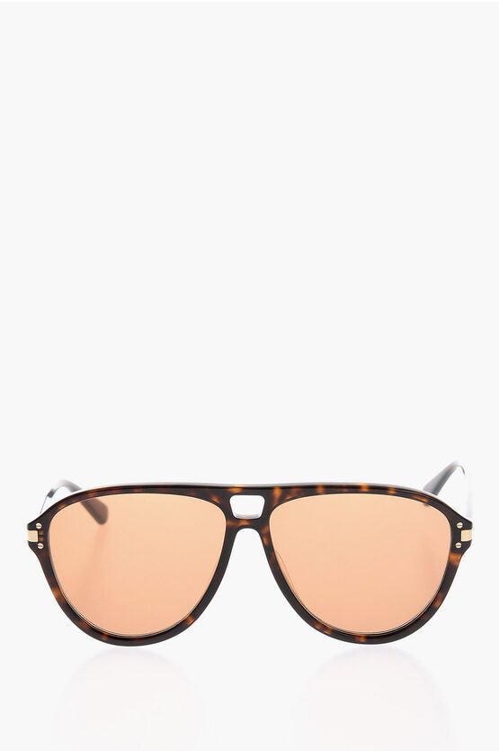 Accessories - Sunglasses - Amiri Tortoiseshell LOGO Aviator Sunglasses - 191846180985 - Ask Me Wear