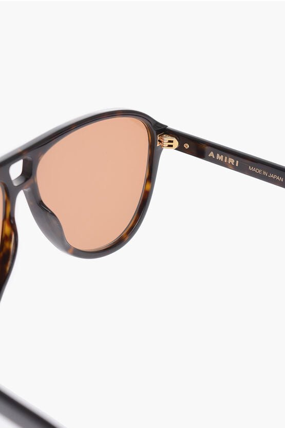 Accessories - Sunglasses - Amiri Tortoiseshell LOGO Aviator Sunglasses - 191846180985 - Ask Me Wear