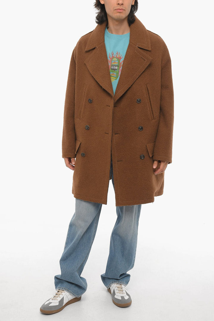 Other - Andersson Bell Solid Color LEON Double - Breasted Coat with Metal Logo - 8809921523290 - Ask Me Wear