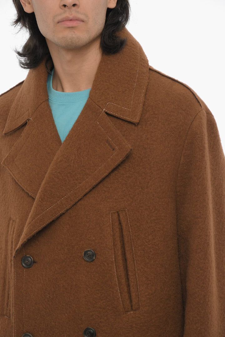 Other - Andersson Bell Solid Color LEON Double - Breasted Coat with Metal Logo - 8809921523290 - Ask Me Wear