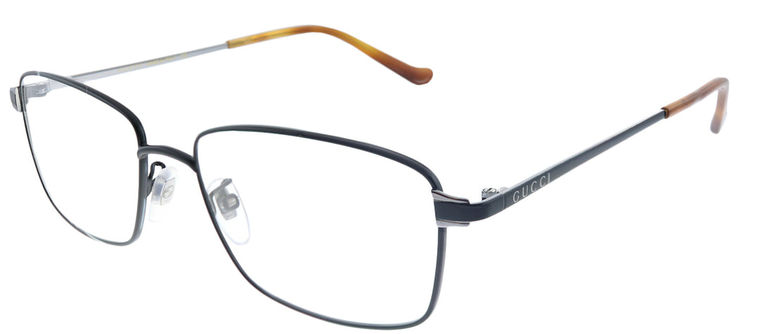 Gucci GG 0576OK 004 Rectangle Metal Black Eyeglasses with Demo Lens
