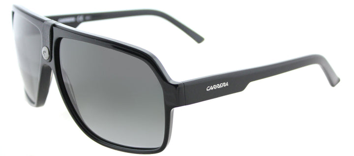 Carrera CA Carrera33 807 PT Aviator Plastic Black Sunglasses with Grey Gradient Lens