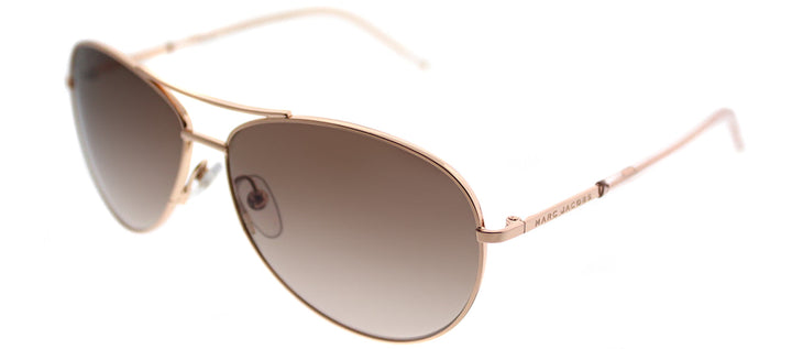 Marc Jacobs Marc 59 WM4 JD Aviator Metal Gold Sunglasses with Brown Gradient Lens