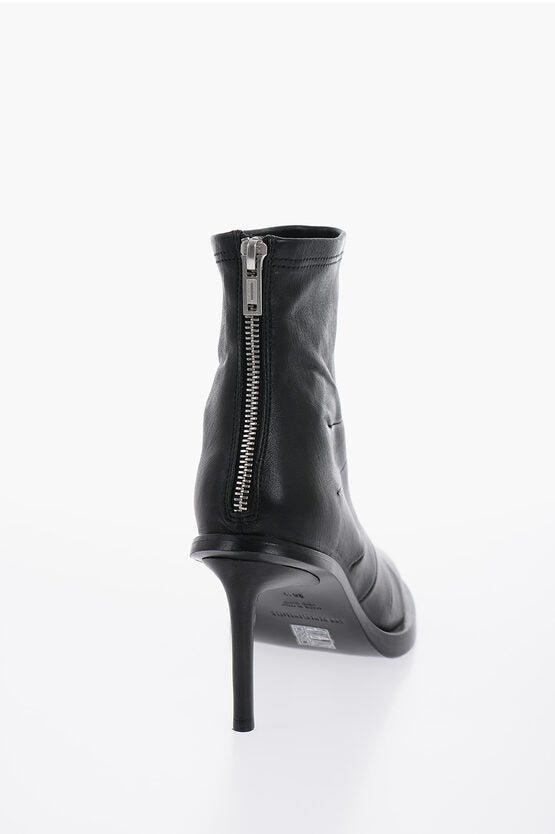 Shoes - Ann Demeulemeester Leather HEDY Sock Boots with Embroderies 8cm 36.5 Shoes EU - 000635511722 - Ask Me Wear